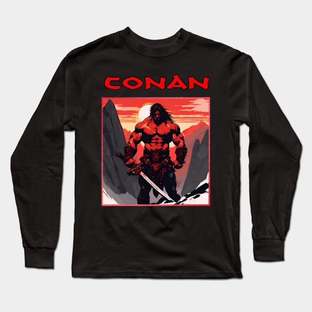 The Barbarian Long Sleeve T-Shirt by World Of Conan